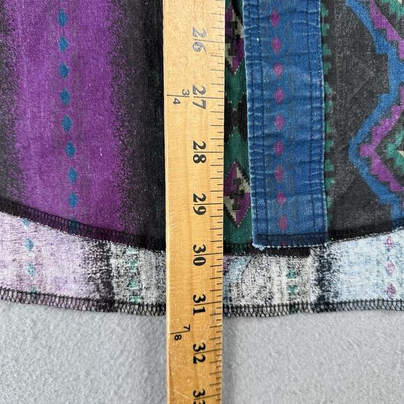 Vintage Wrangler Shirt Men’s Large Aztec Western Snap Brushpopper Rodeo Cowboy - Picture 12 of 16